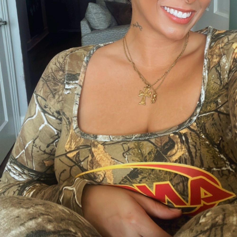 Angel Camouflage Long Sleeve Bodysuit